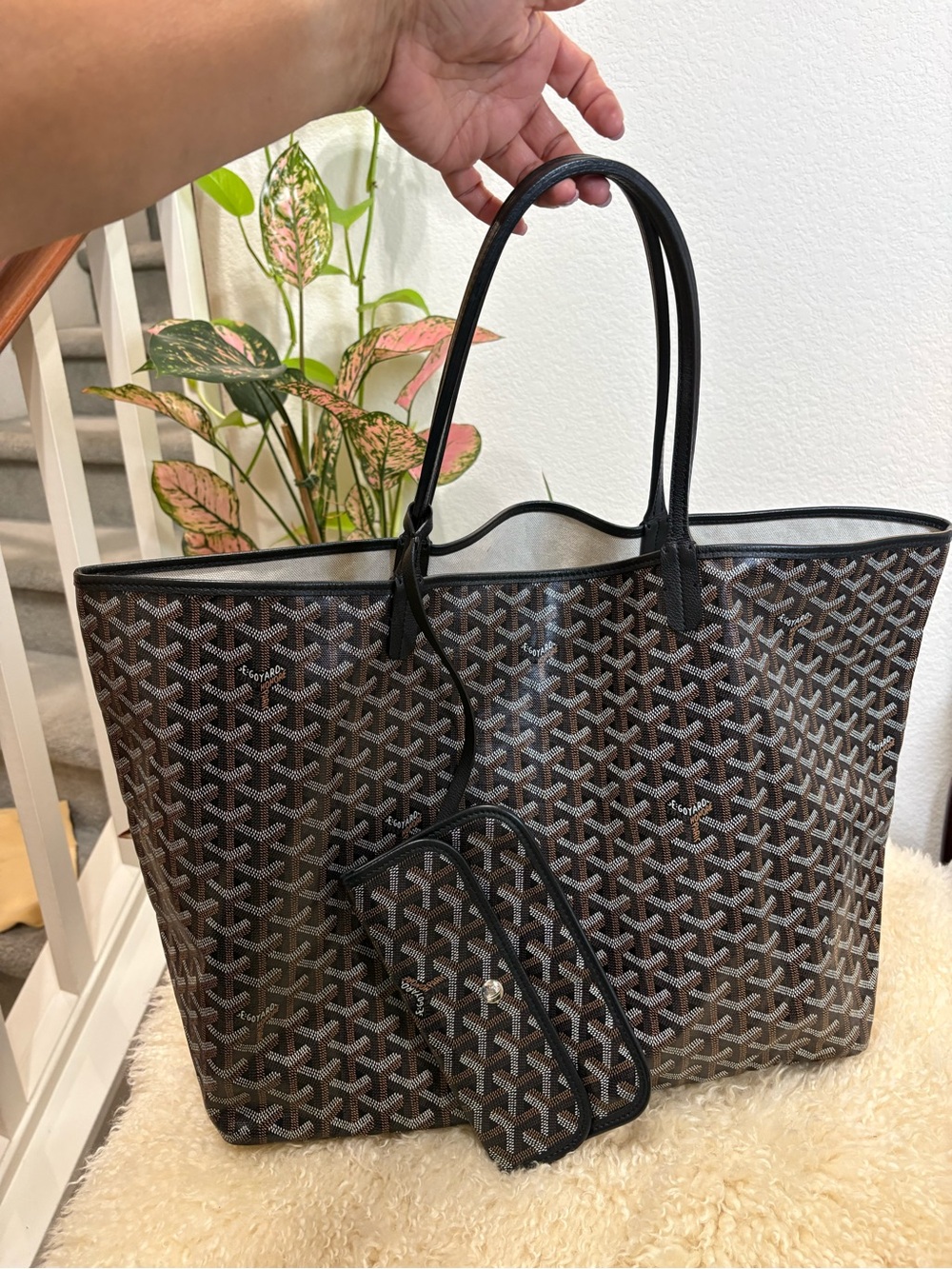 Goyard Saint Louis GM Black tote bag *EUC